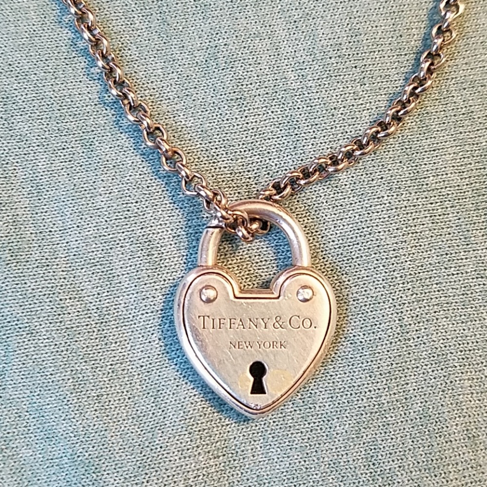 Tiffany & Co. Arclight Heart Padlock and Chain